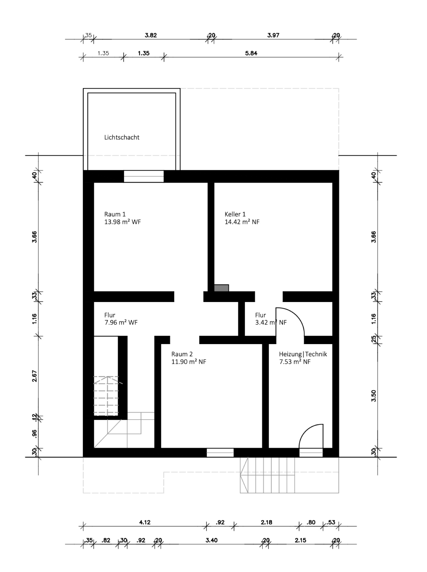 Grundriss Untergeschoss