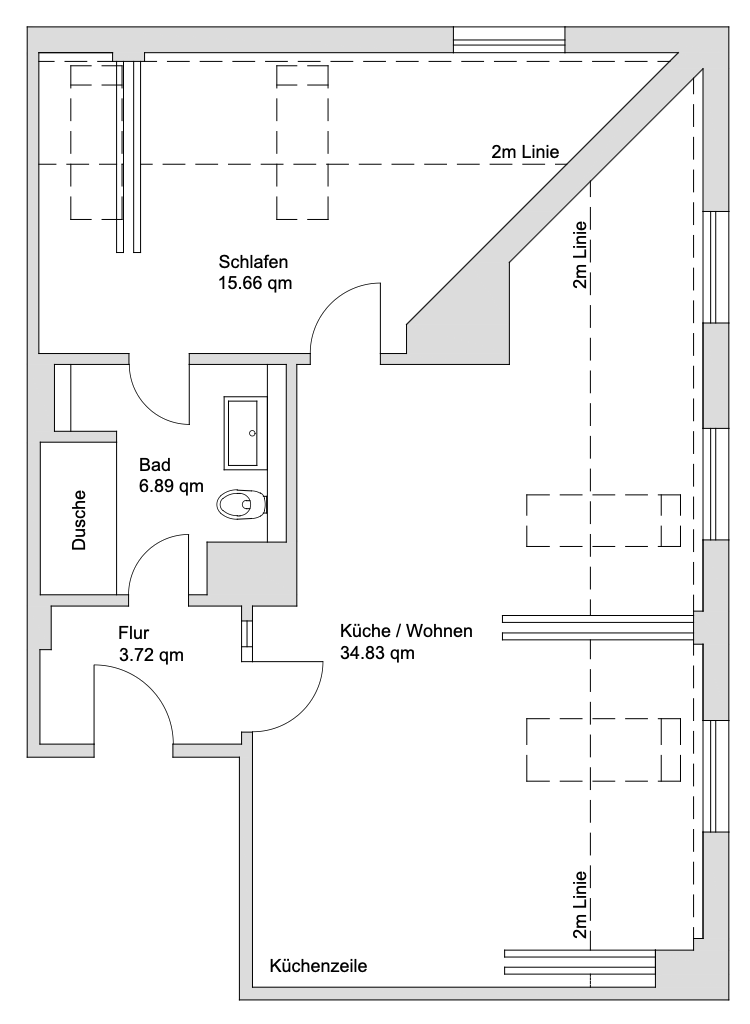 Grundriss 2. OG / Dachgeschoss